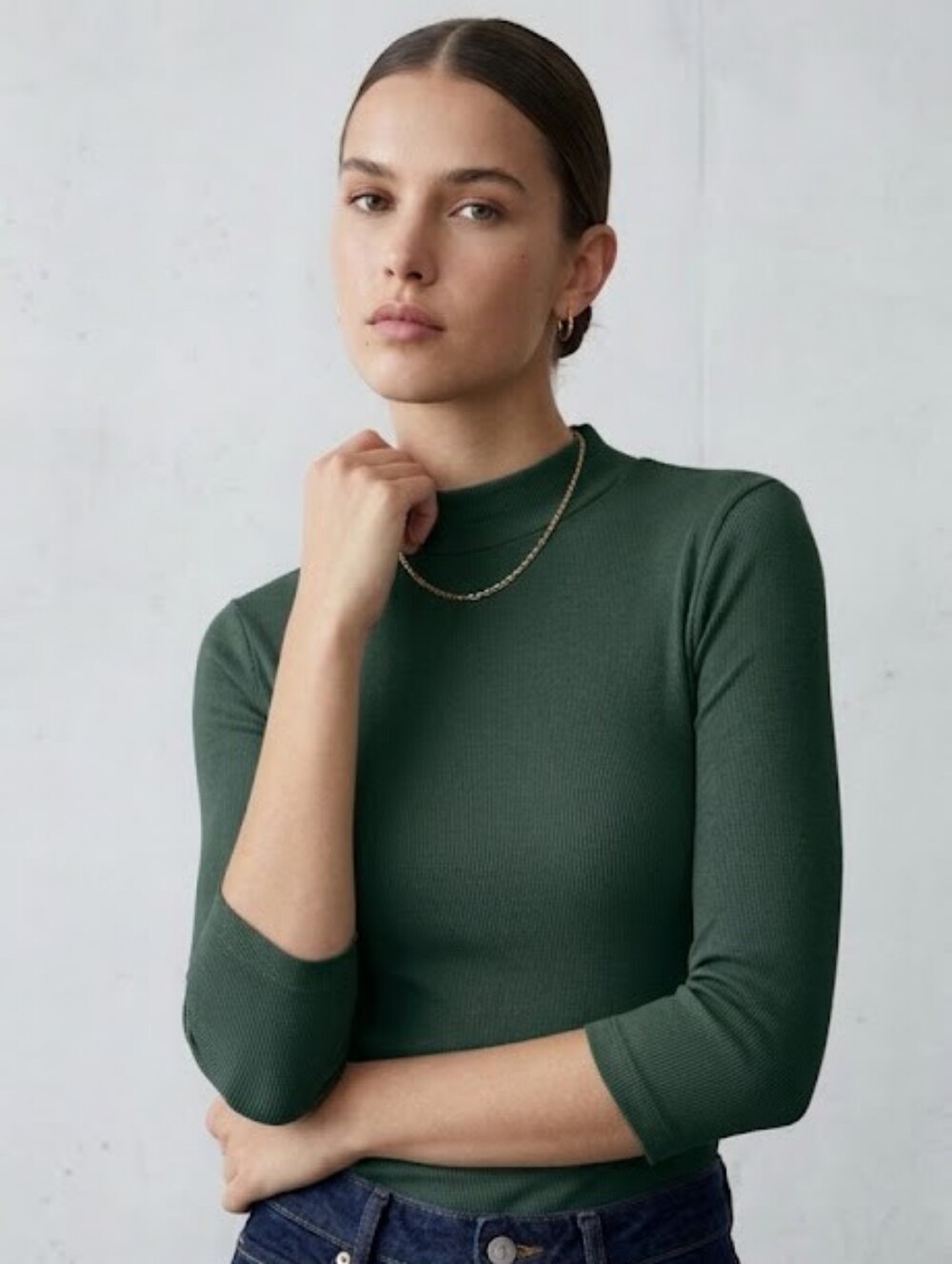 ZARA Mock Neck Top